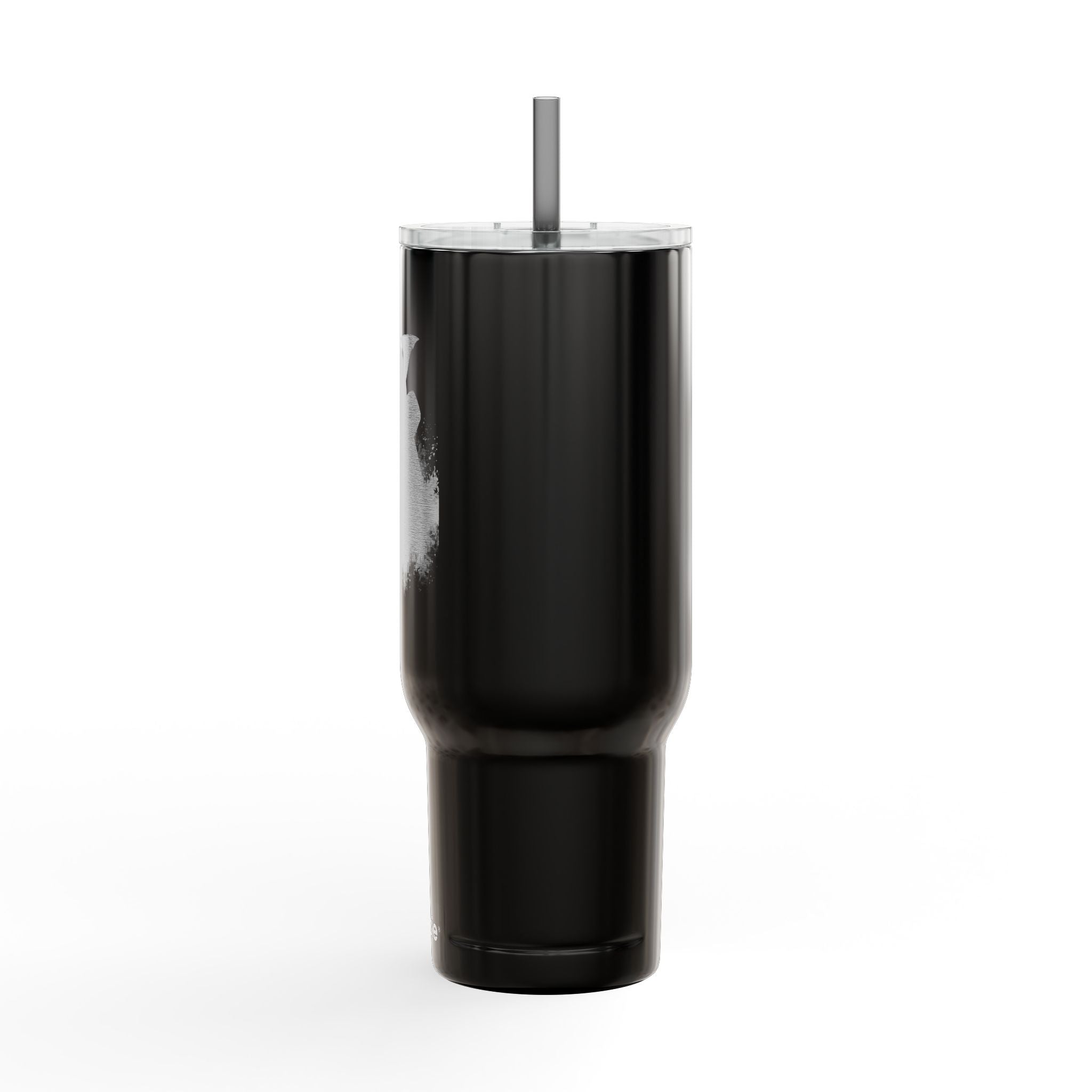 40oz Engraved Skull Reaper Tumbler with Lid — Insulated Travel Cup