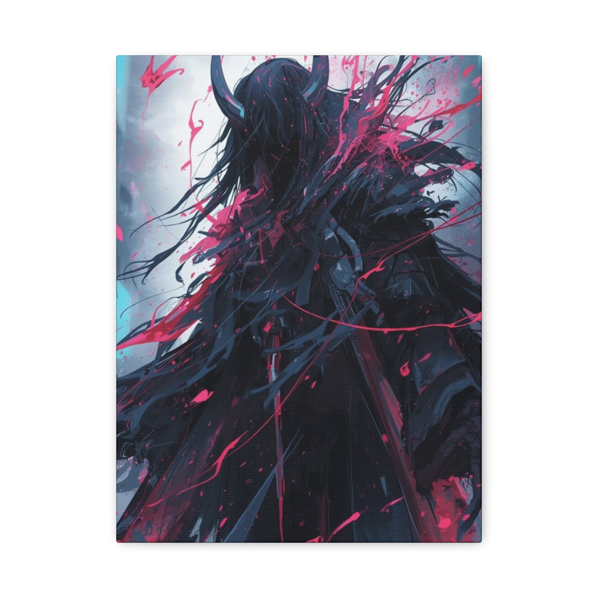 Grim Reaper Graveyard Matte Canvas Wall Art