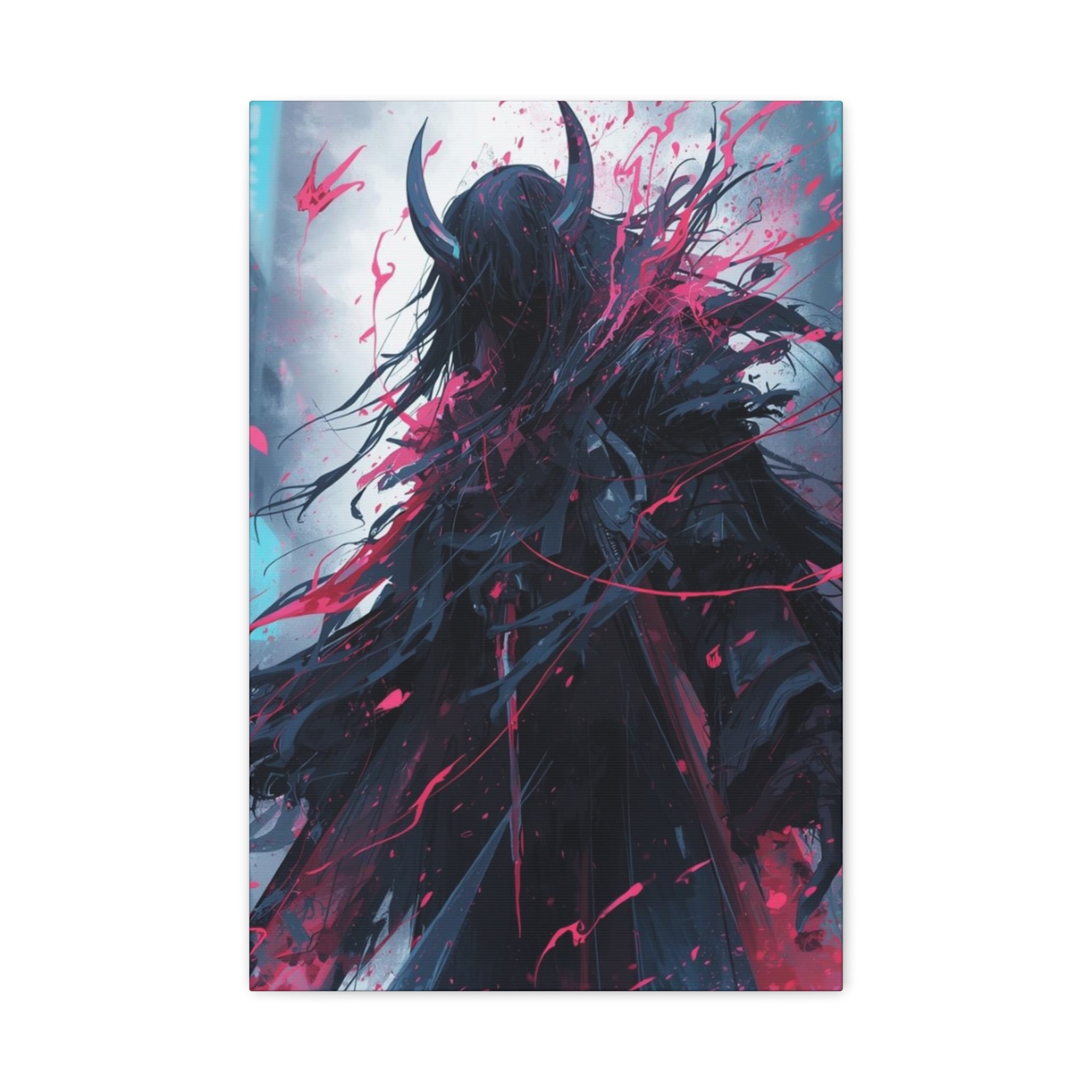 Grim Reaper Graveyard Matte Canvas Wall Art