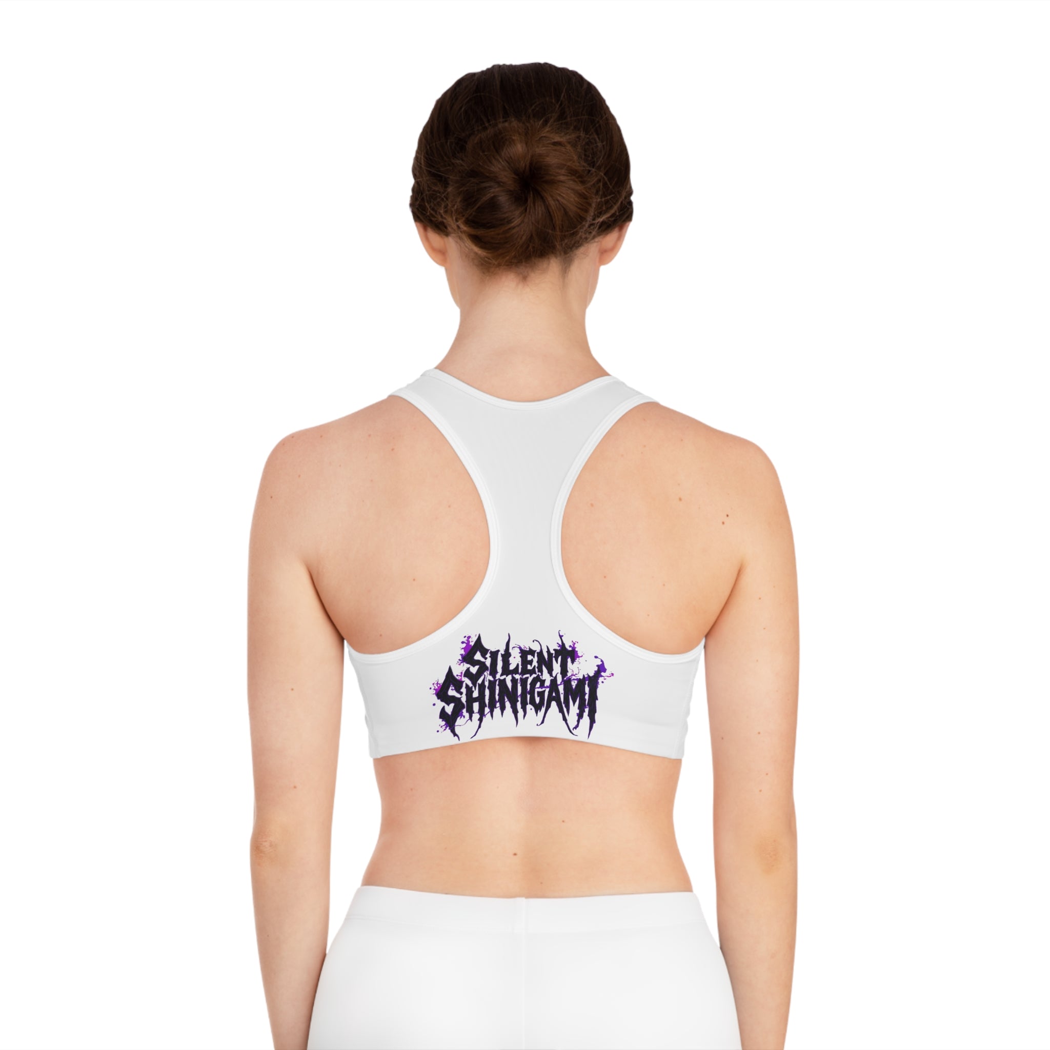 Silent Shinigami Demon Wing Sports Bra — Gothic Anime Athletic Top