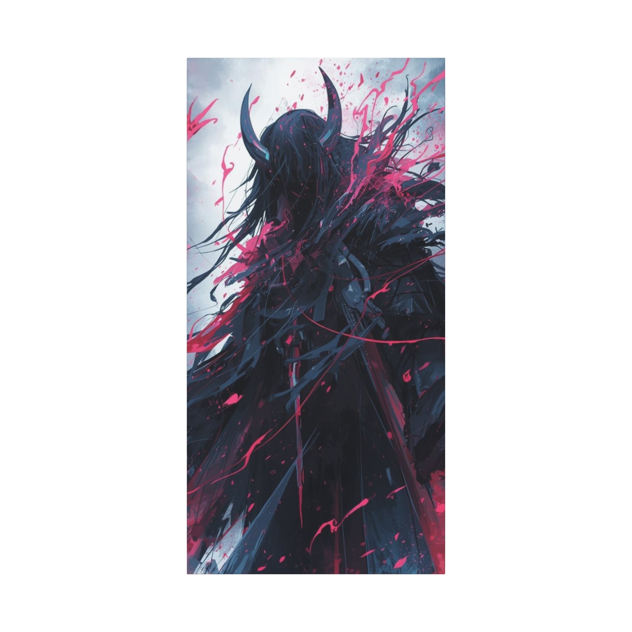 Grim Reaper Graveyard Matte Canvas Wall Art