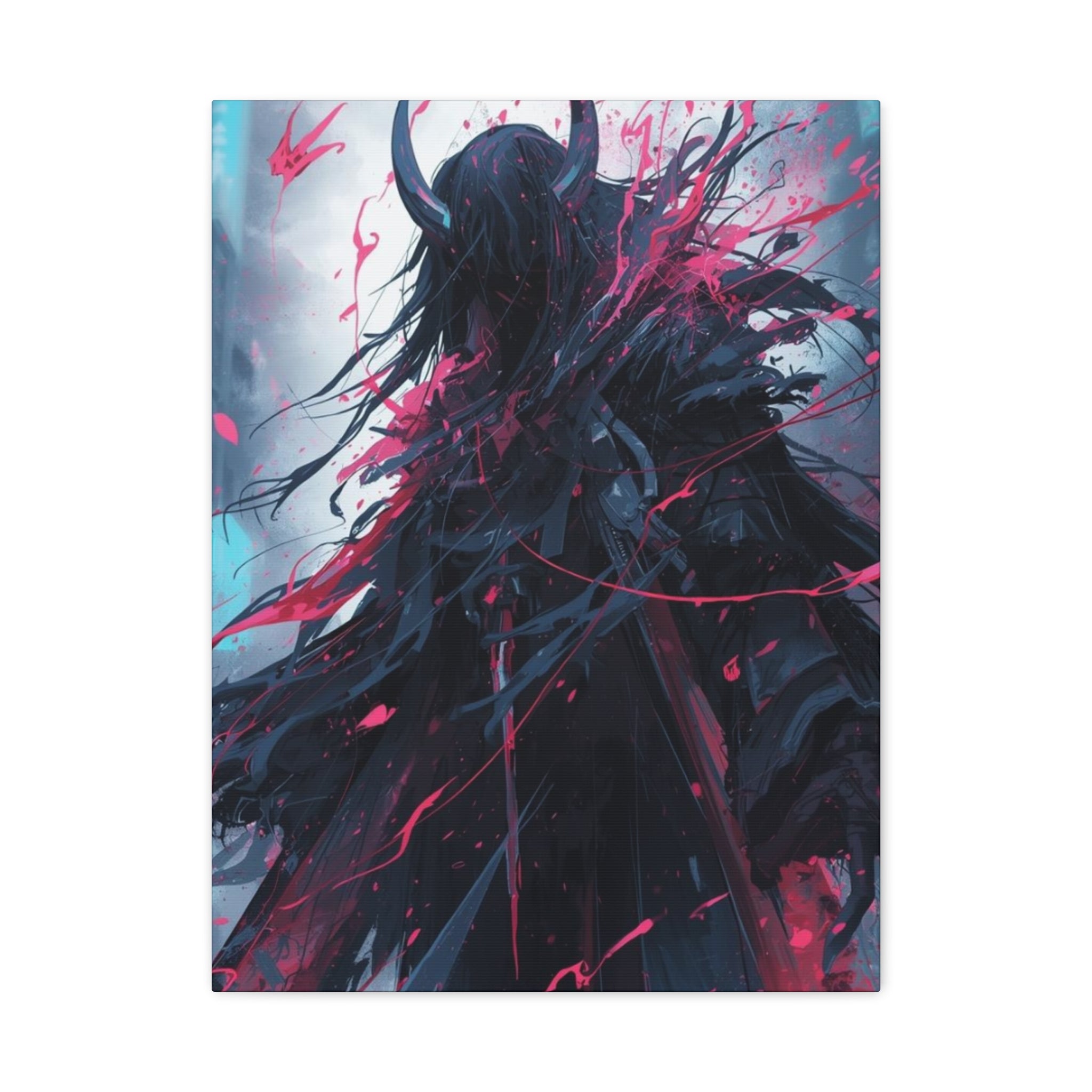 Grim Reaper Graveyard Matte Canvas Wall Art