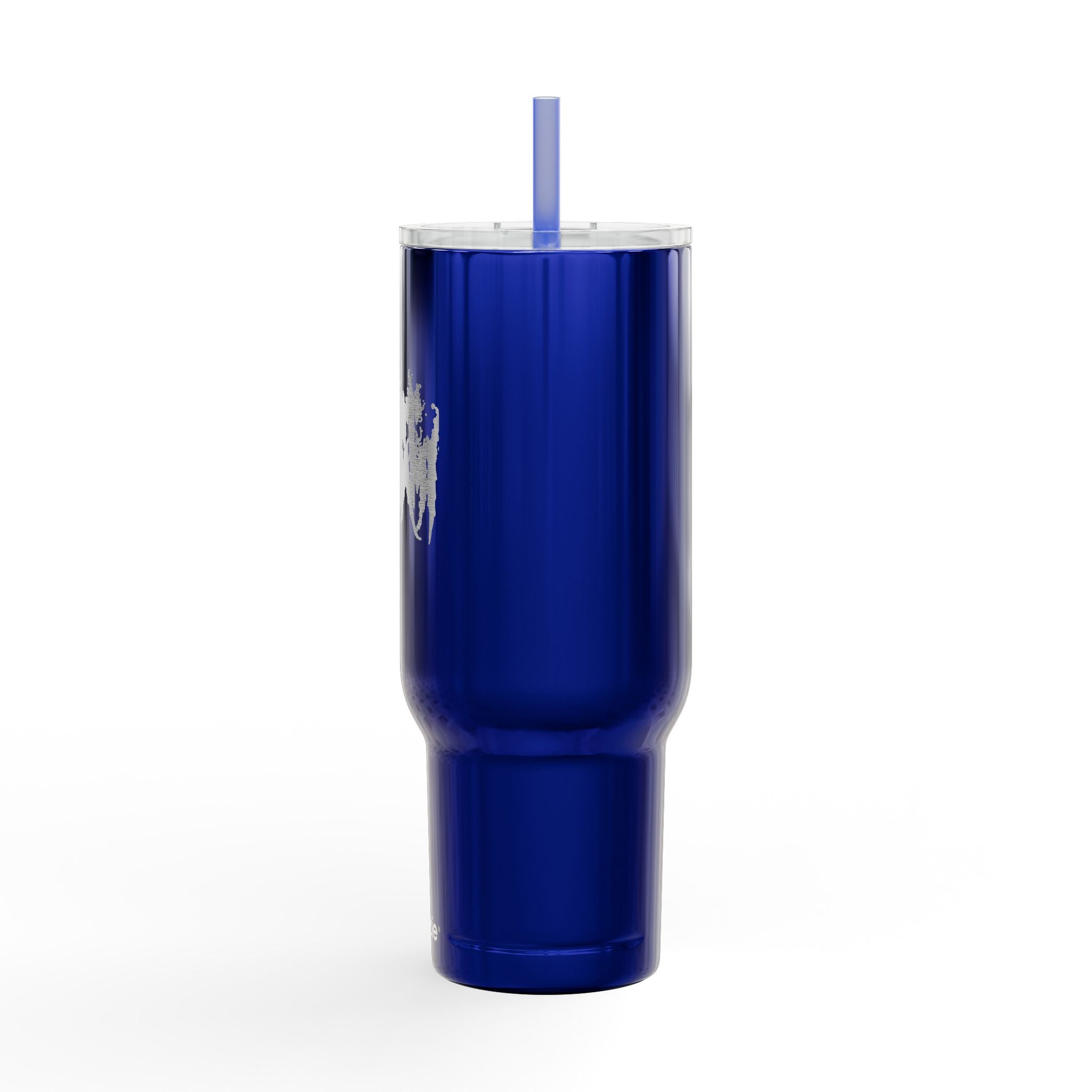 40oz Engraved Skull Reaper Tumbler with Lid — Insulated Travel Cup