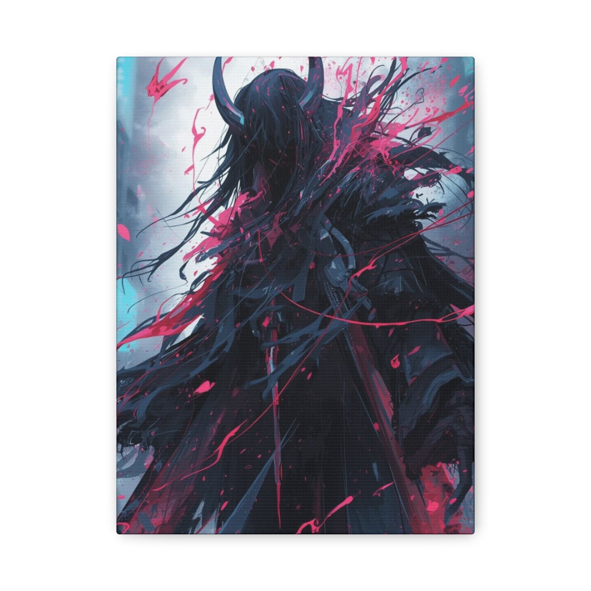 Grim Reaper Graveyard Matte Canvas Wall Art