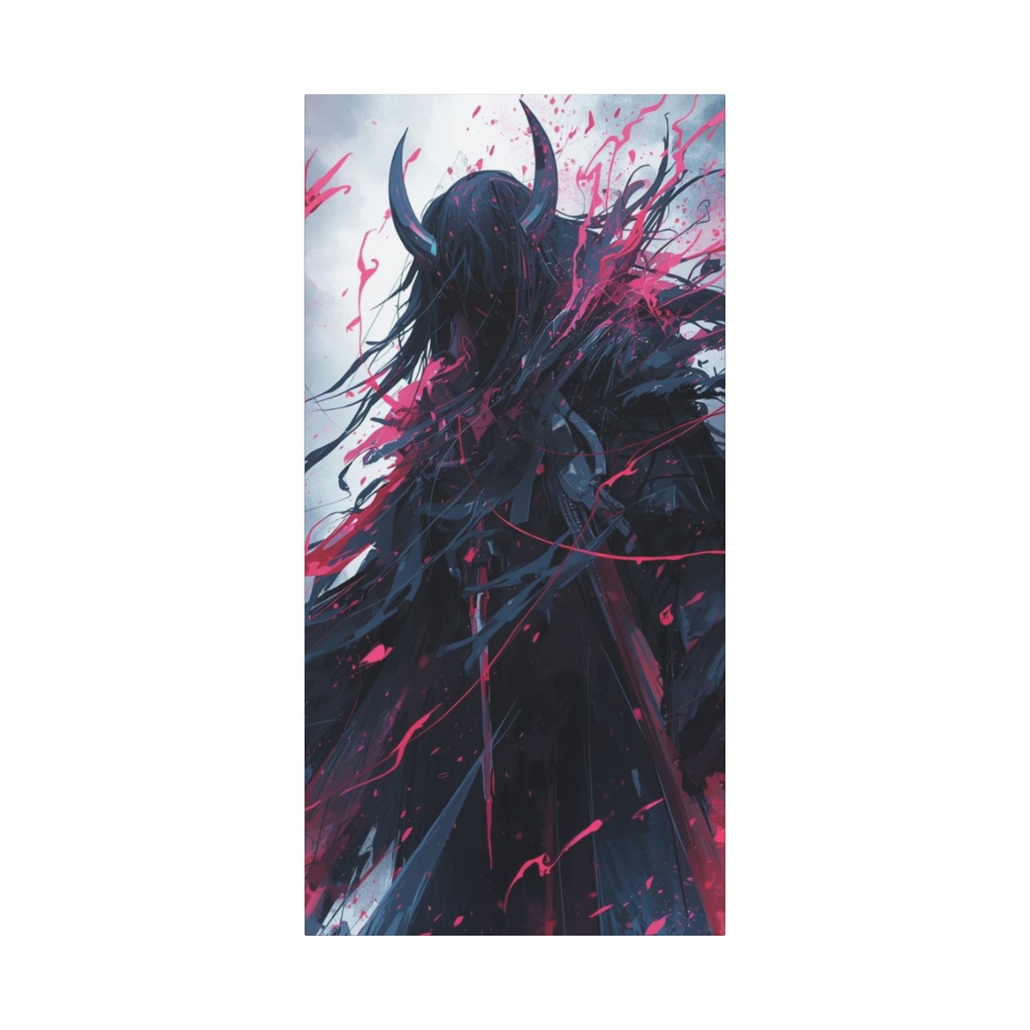 Grim Reaper Graveyard Matte Canvas Wall Art