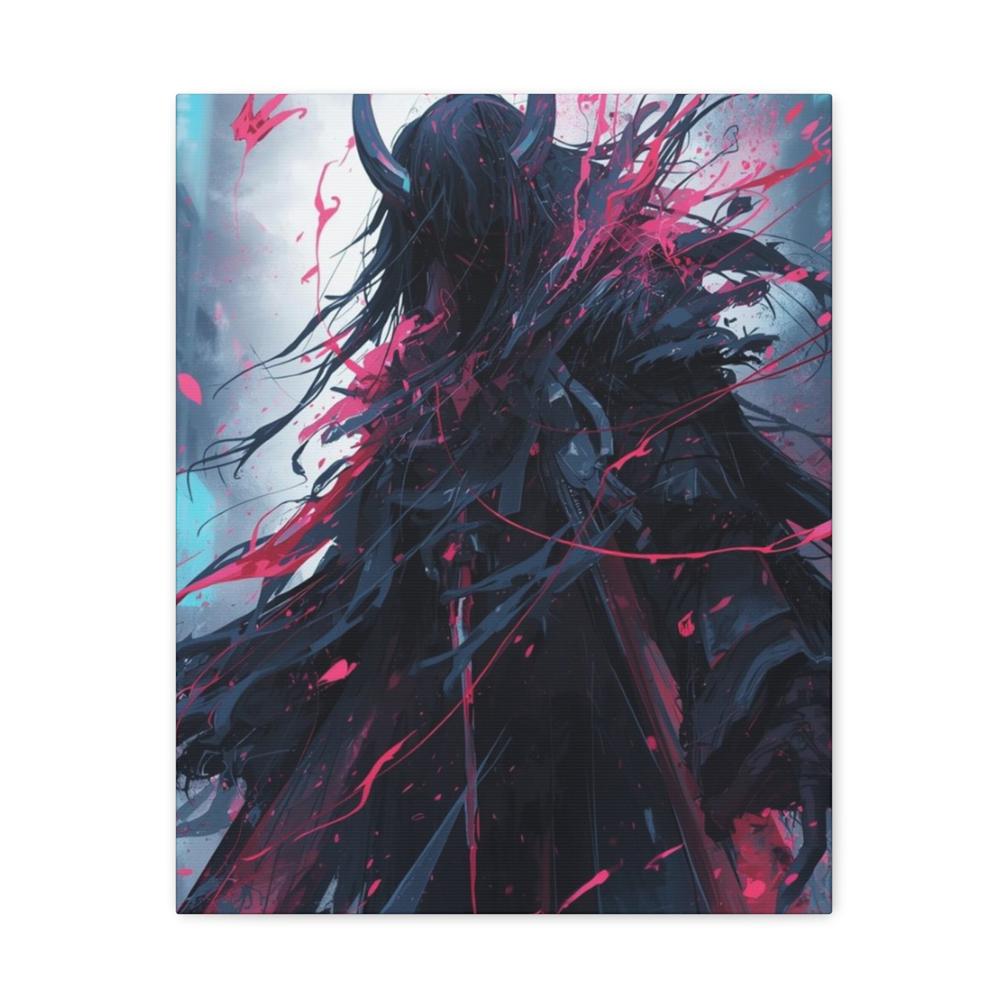 Grim Reaper Graveyard Matte Canvas Wall Art