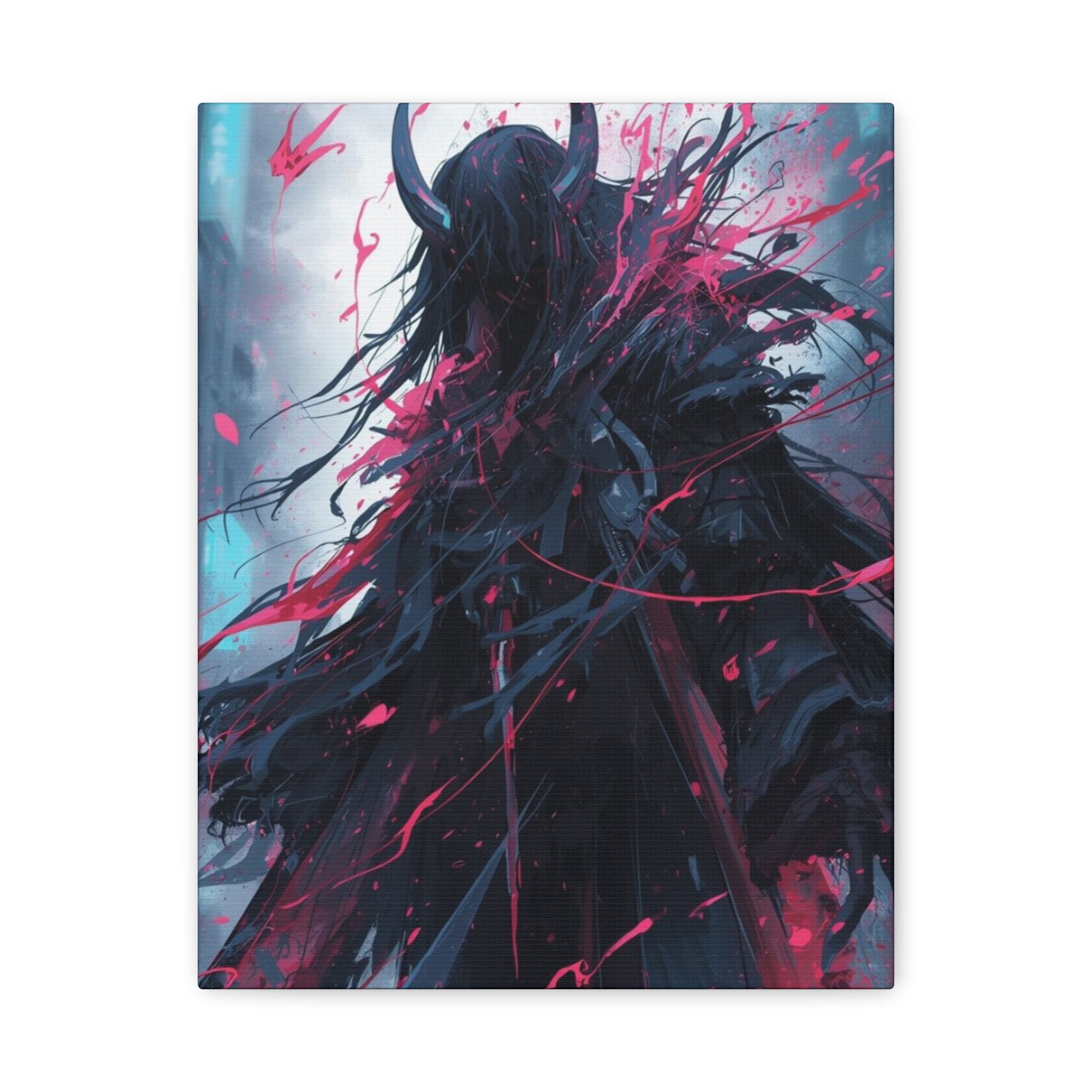 Grim Reaper Graveyard Matte Canvas Wall Art