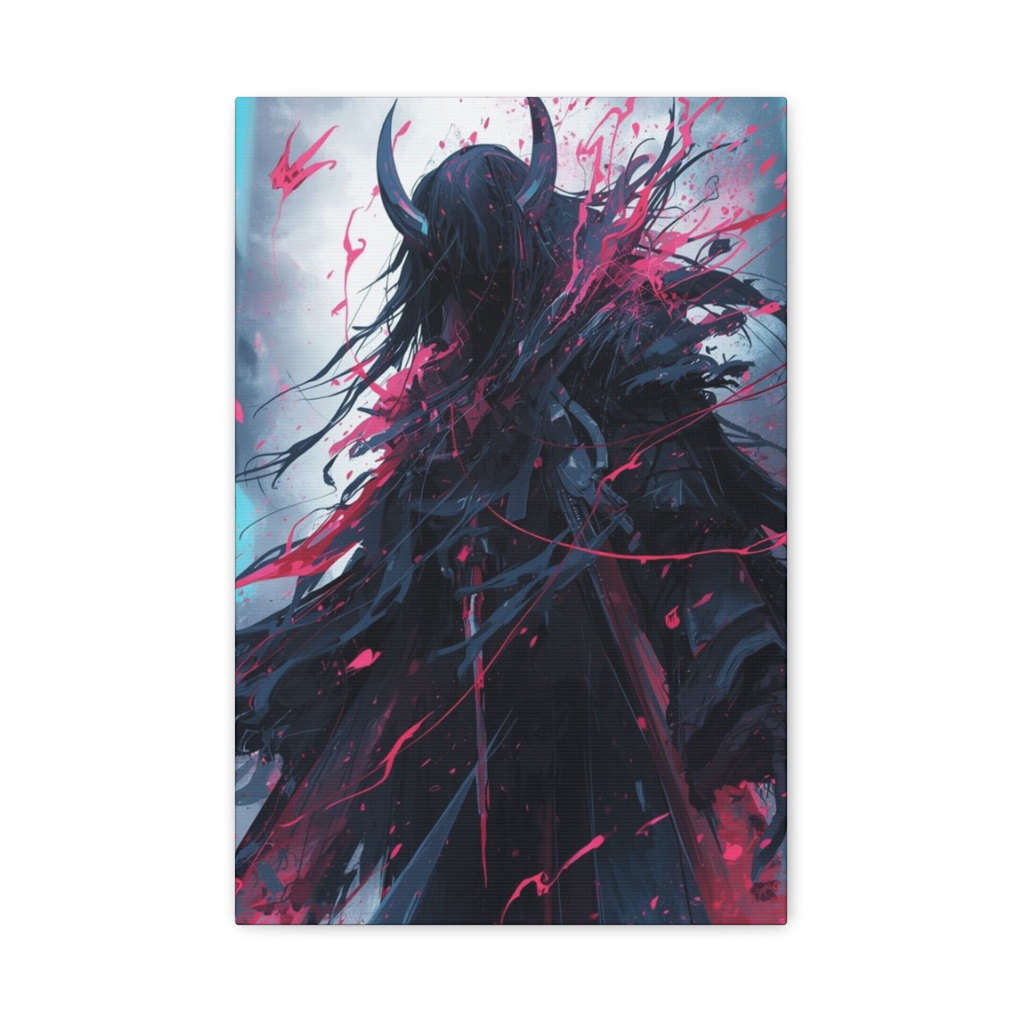 Grim Reaper Graveyard Matte Canvas Wall Art