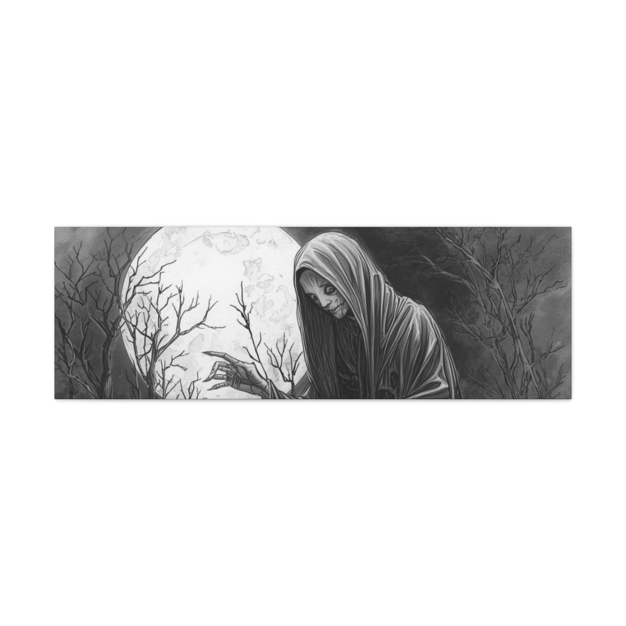 Grim Reaper Graveyard Matte Canvas Wall Art