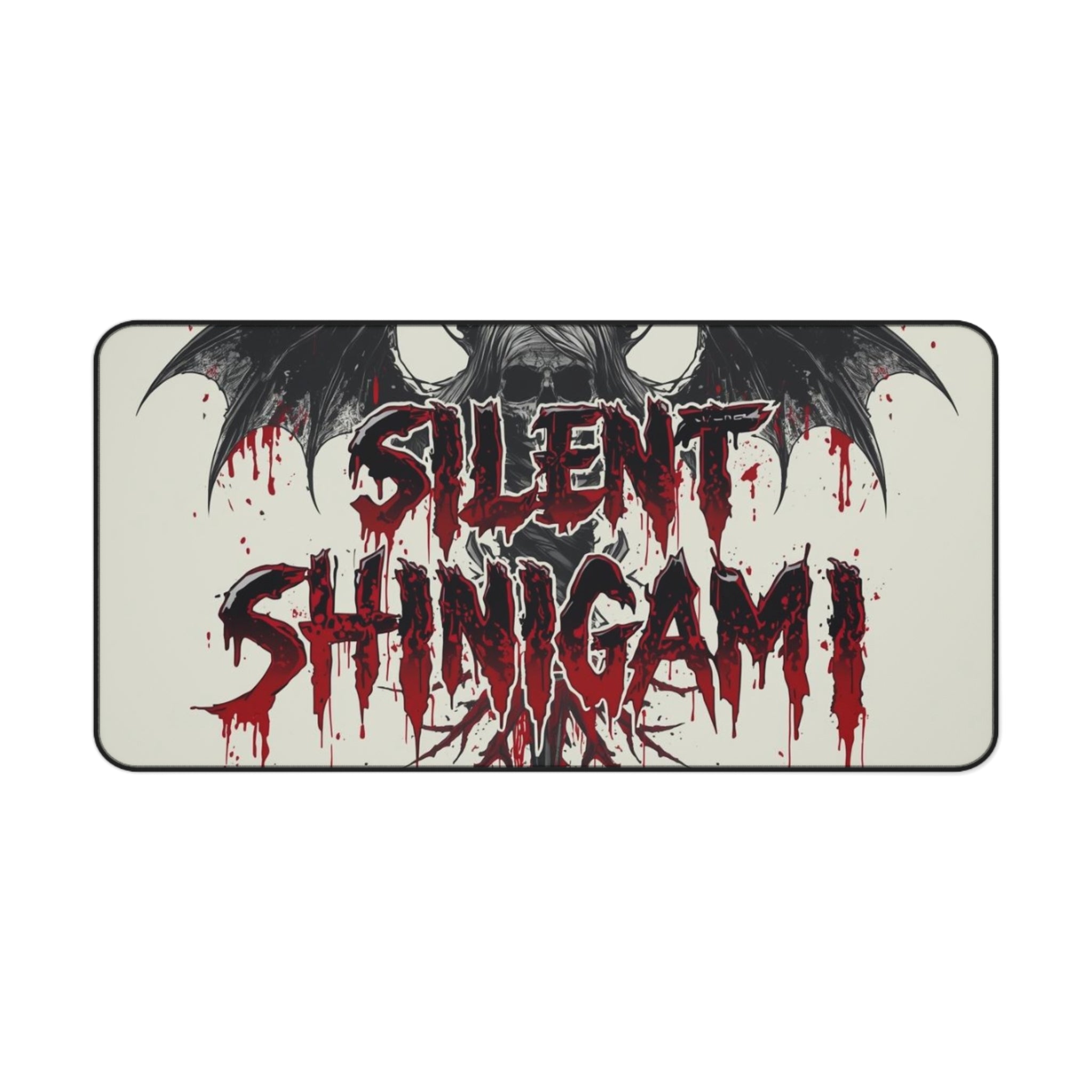 Silent Shinigami Desk Mat — Gothic Anime Gaming Mouse Pad