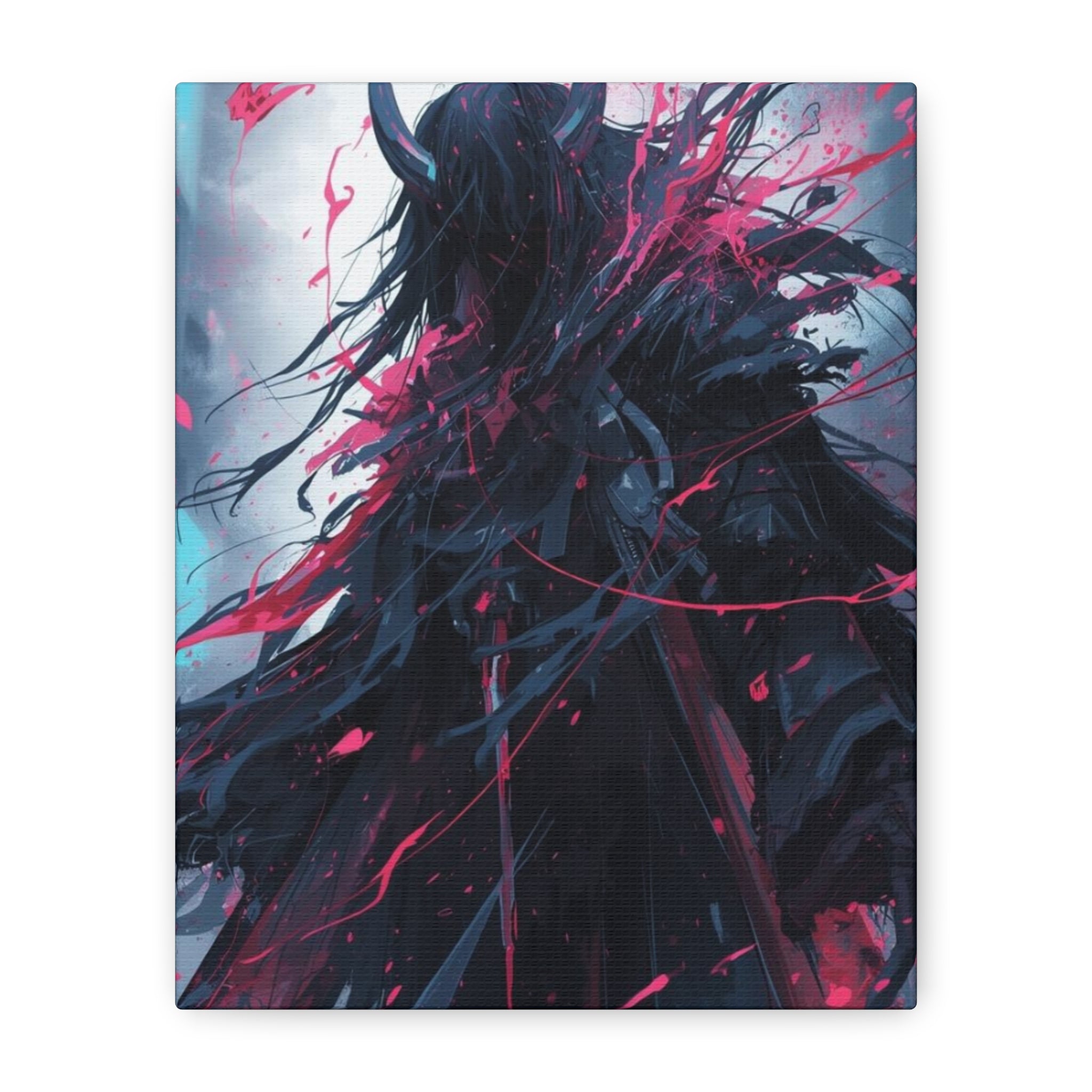 Grim Reaper Graveyard Matte Canvas Wall Art