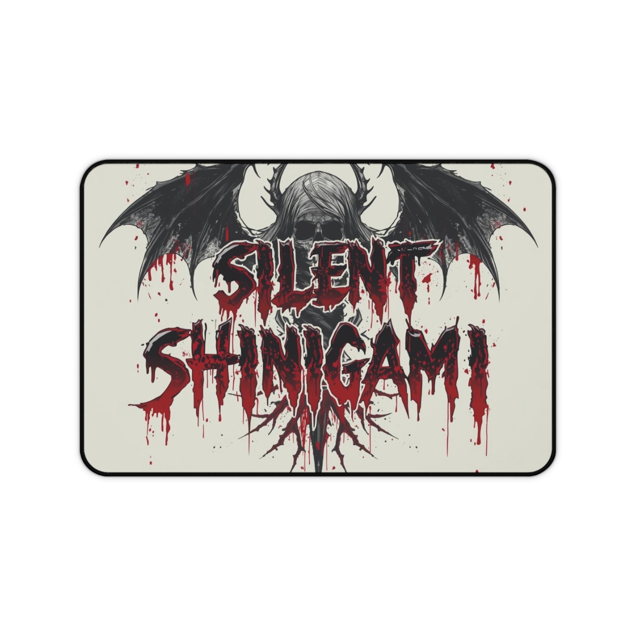 Silent Shinigami Desk Mat — Gothic Anime Gaming Mouse Pad