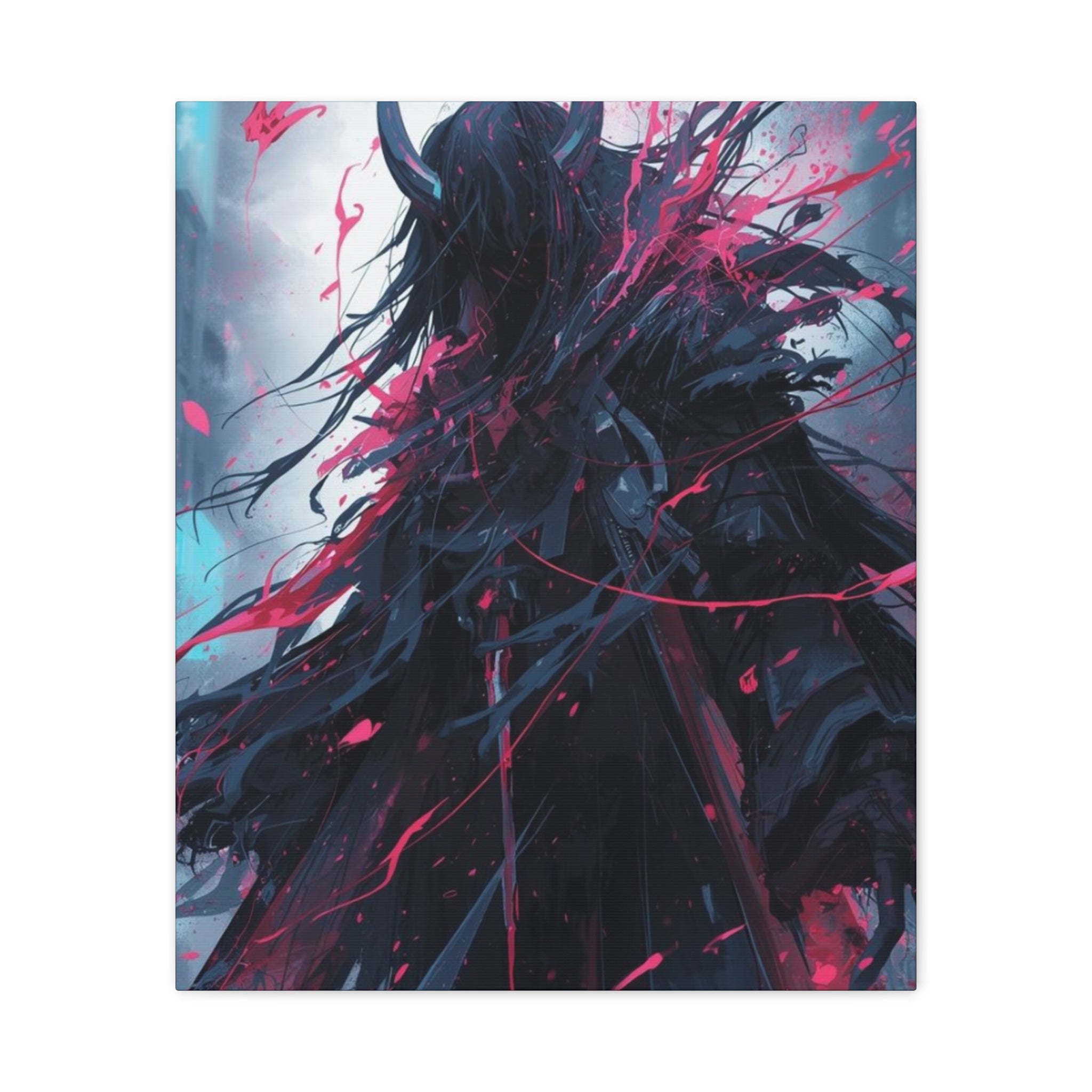 Grim Reaper Graveyard Matte Canvas Wall Art