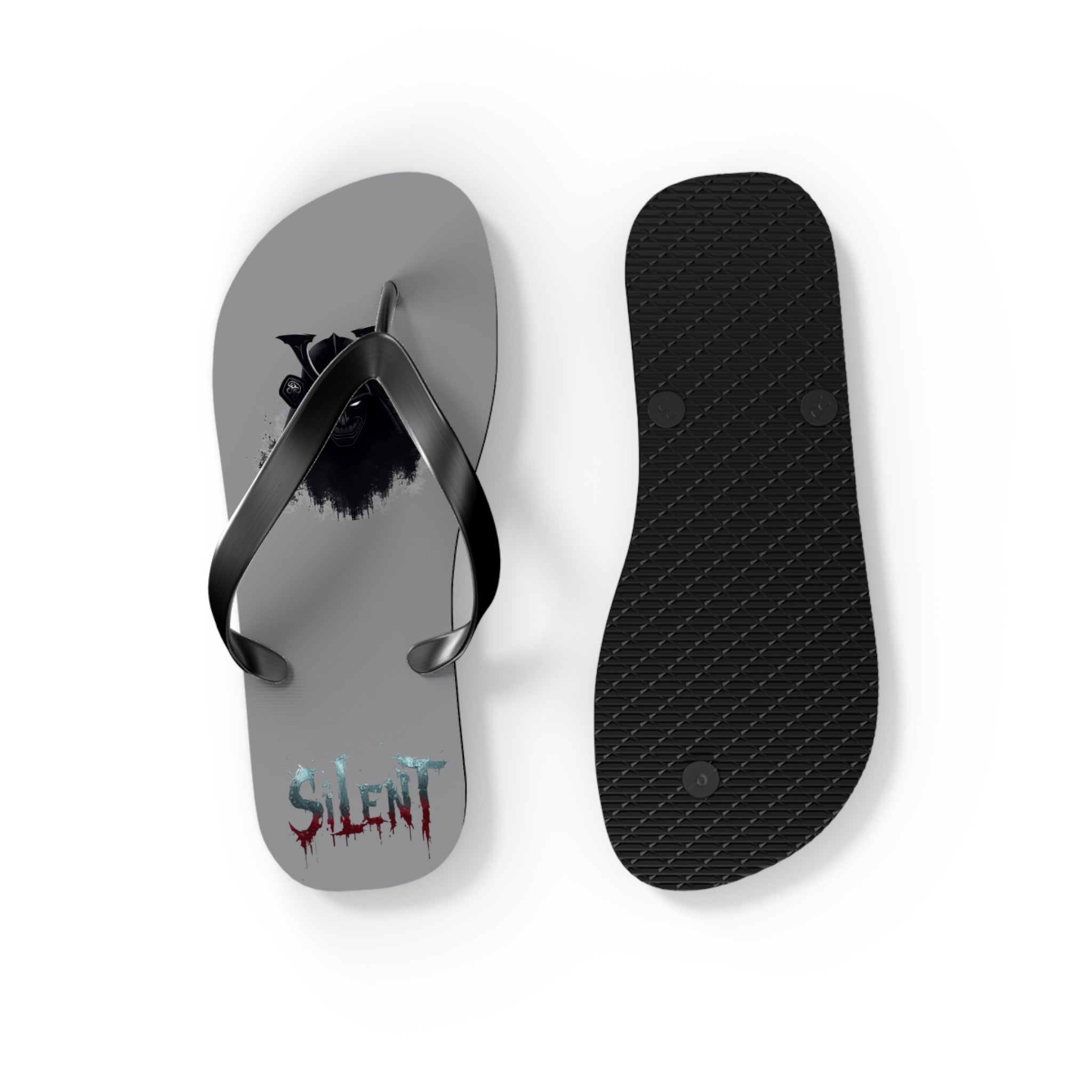 Silent Shinigami Flip Flops — Horror Skull Beach Sandals