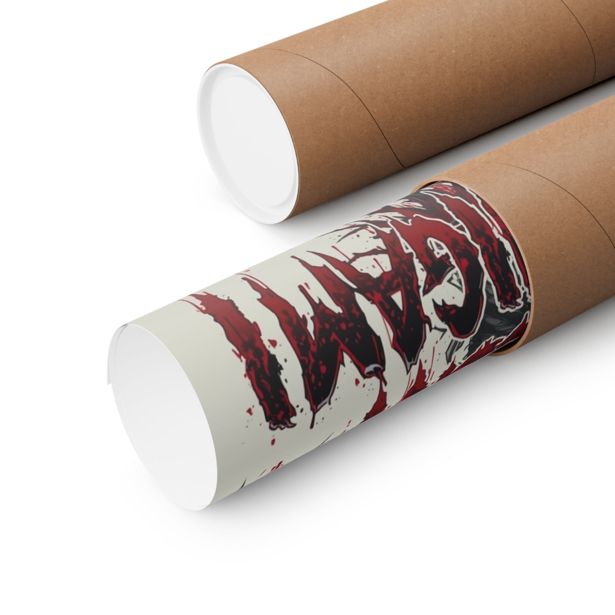 Silent Shinigami Matte Poster — Dark Gothic Skull & Wings Wall Art